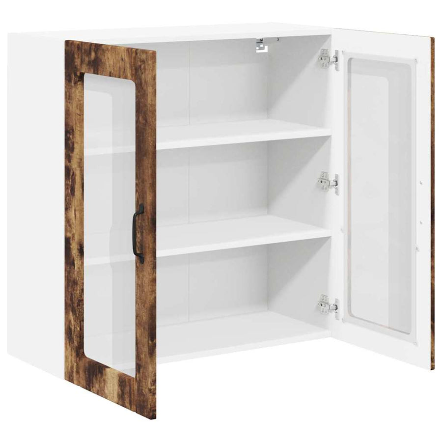 Keukenkast aan de muur met plank Gerookt eiken 60 x 31 x 80 cm