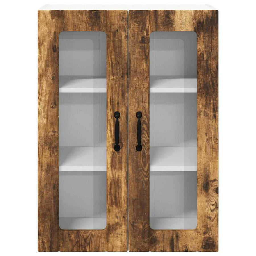 Keukenkast aan de muur met plank Gerookt eiken 60 x 31 x 80 cm