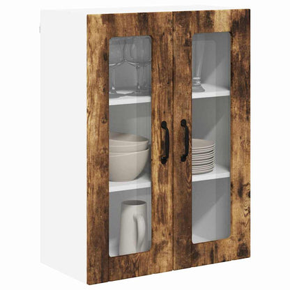 Keukenkast aan de muur met plank Gerookt eiken 60 x 31 x 80 cm
