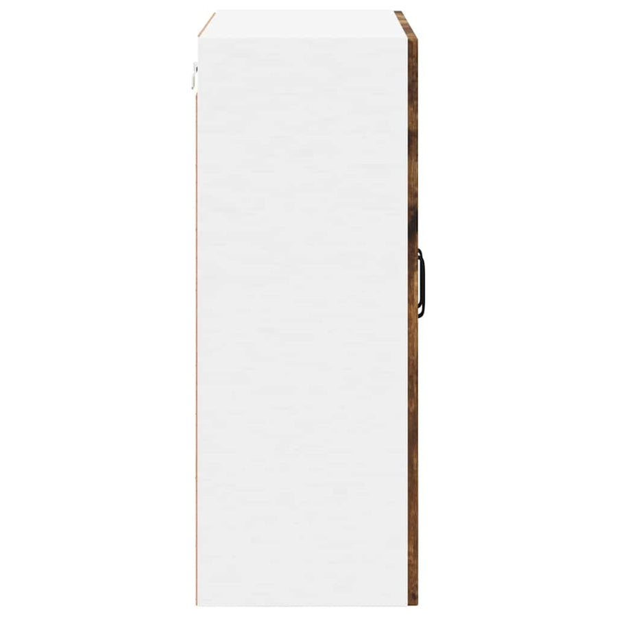 Keukenkast aan de muur met plank Gerookt eiken 60 x 31 x 80 cm