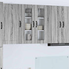 Keukenkast 60x31x80 cm grijs bewerkt hout
