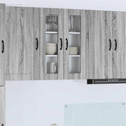 Keukenkast 60x31x80 cm grijs bewerkt hout