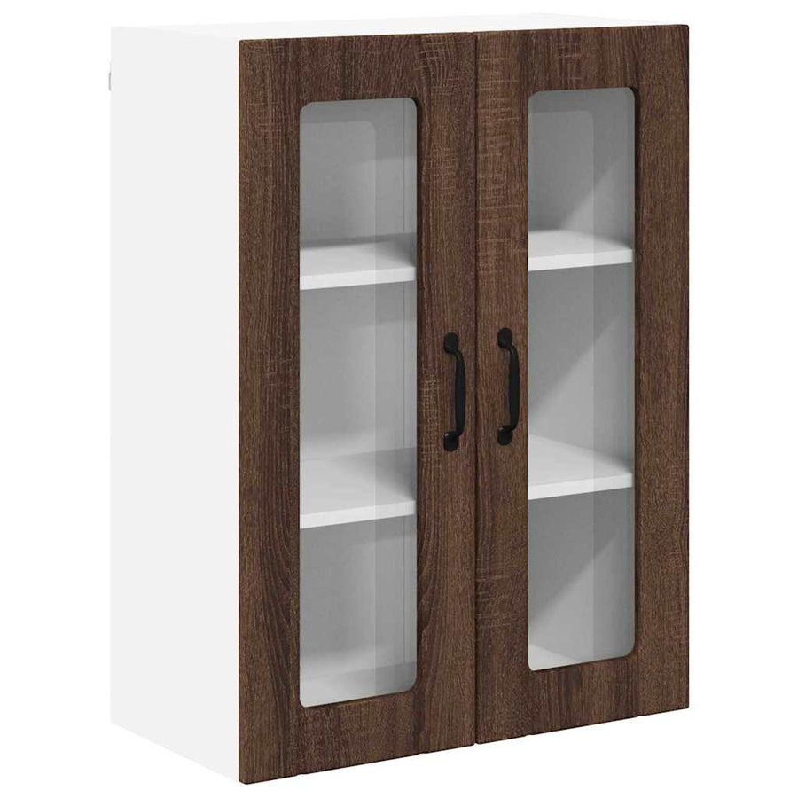 Keukenkast aan de muur Bruin Eiken 60 x 31 x 80 cm Bewerkt hout