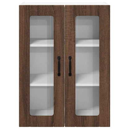 Keukenkast aan de muur Bruin Eiken 60 x 31 x 80 cm Bewerkt hout