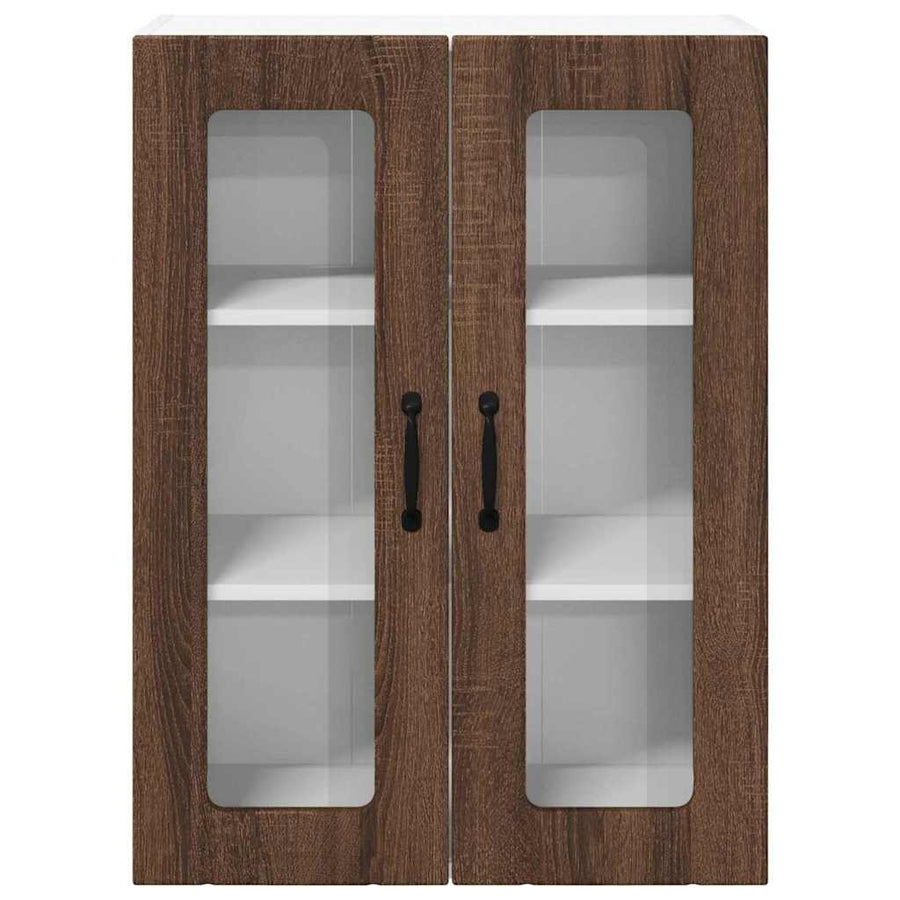 Keukenkast aan de muur Bruin Eiken 60 x 31 x 80 cm Bewerkt hout