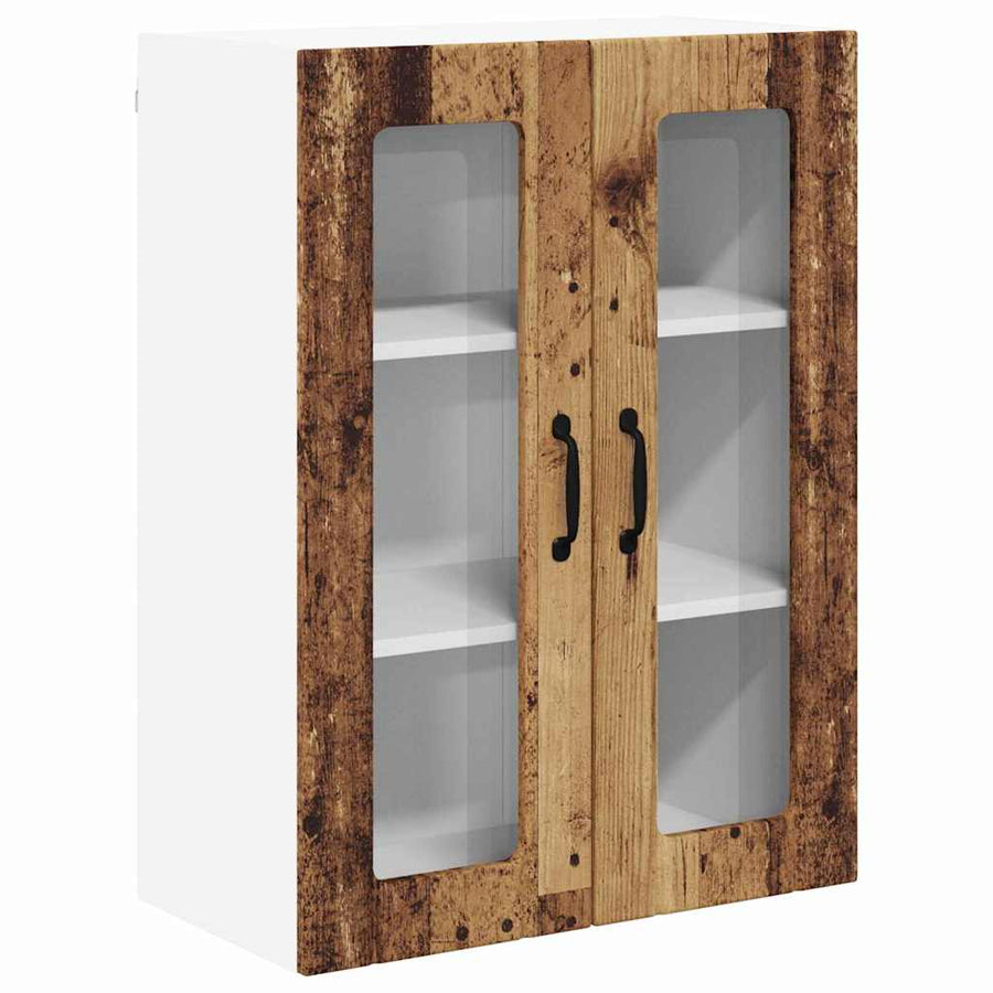 Keukenkast aan de muur Oud Hout 60 x 31 x 80 cm Bewerkt hout