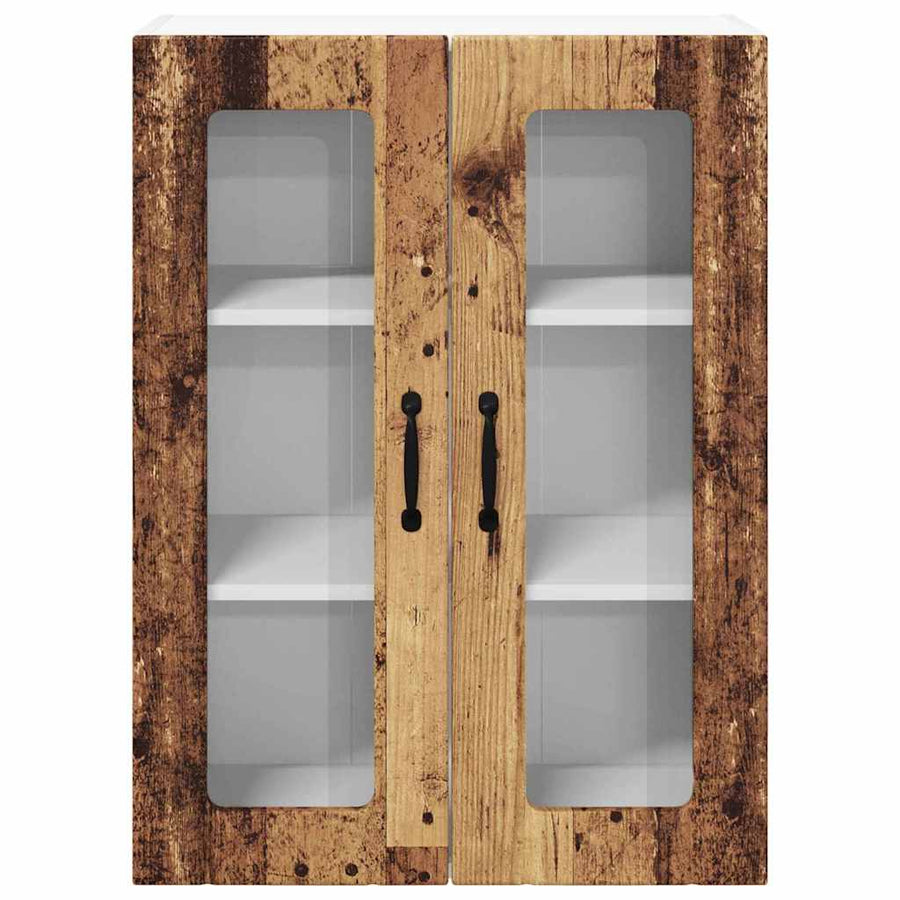 Keukenkast aan de muur Oud Hout 60 x 31 x 80 cm Bewerkt hout
