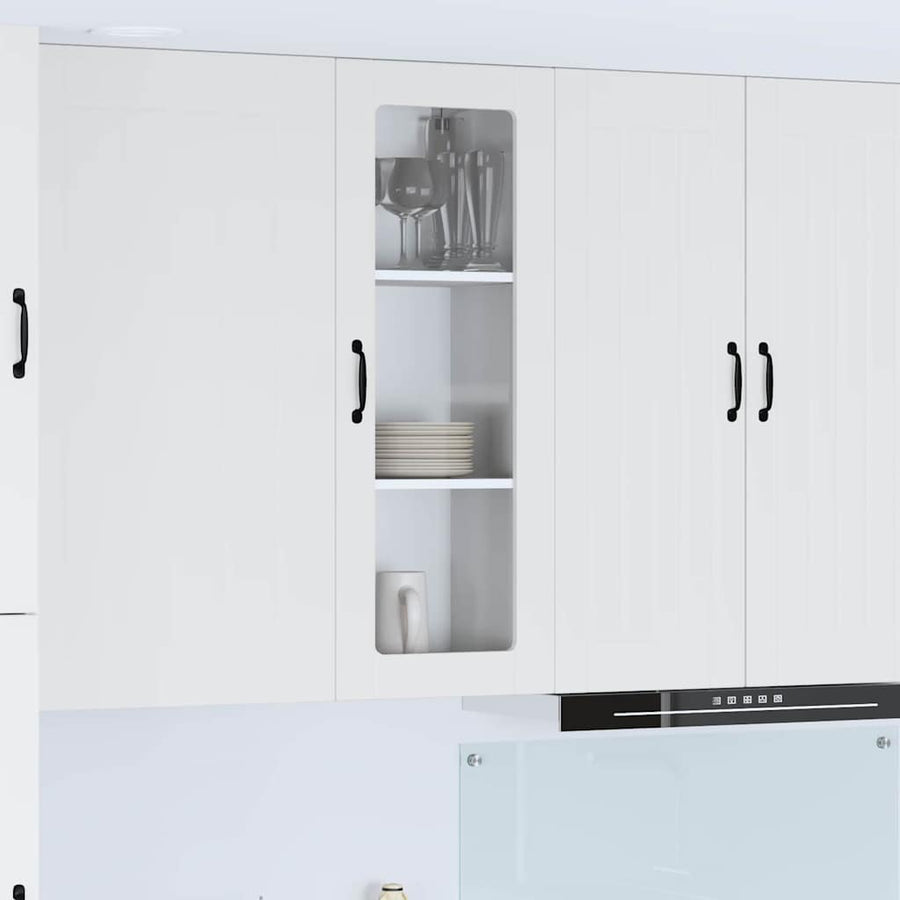 Keukenkast aan de muur Wit 40 x 31 x 100 cm Bewerkt hout