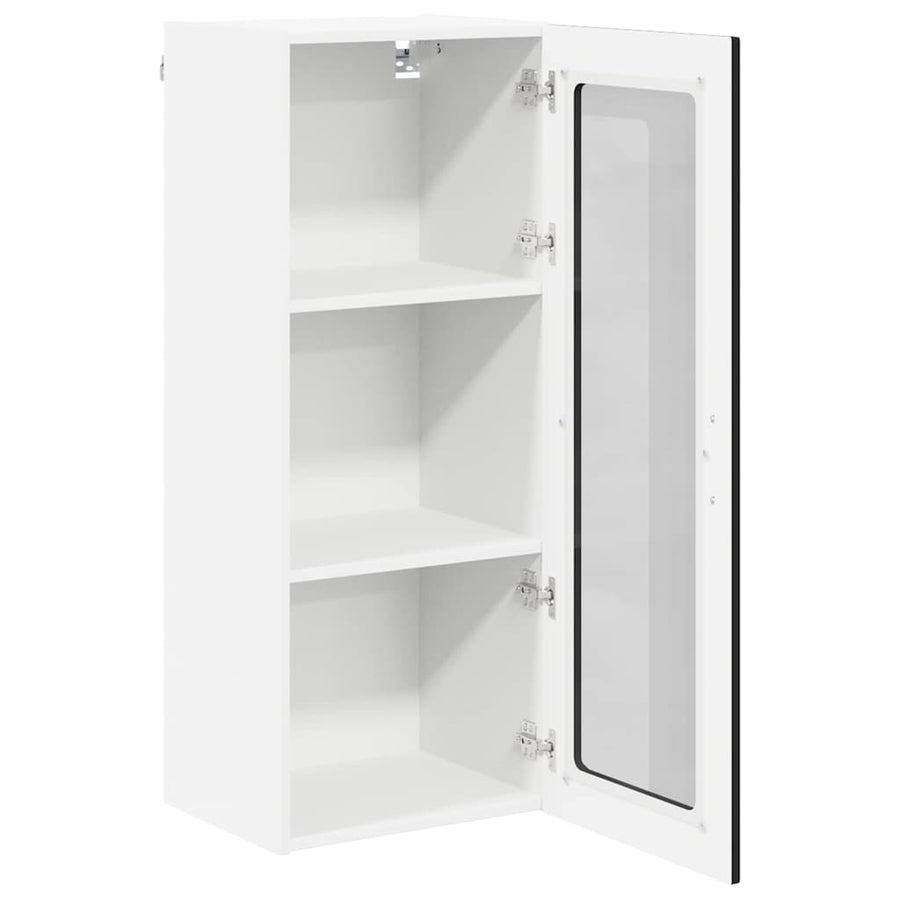 Keukenkast aan de muur Zwart 40 x 31 x 100 cm Bewerkt hout