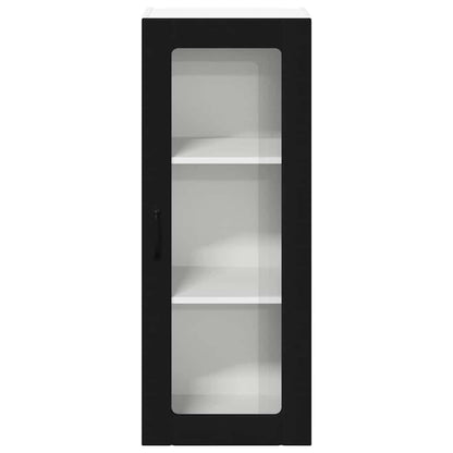 Keukenkast aan de muur Zwart 40 x 31 x 100 cm Bewerkt hout