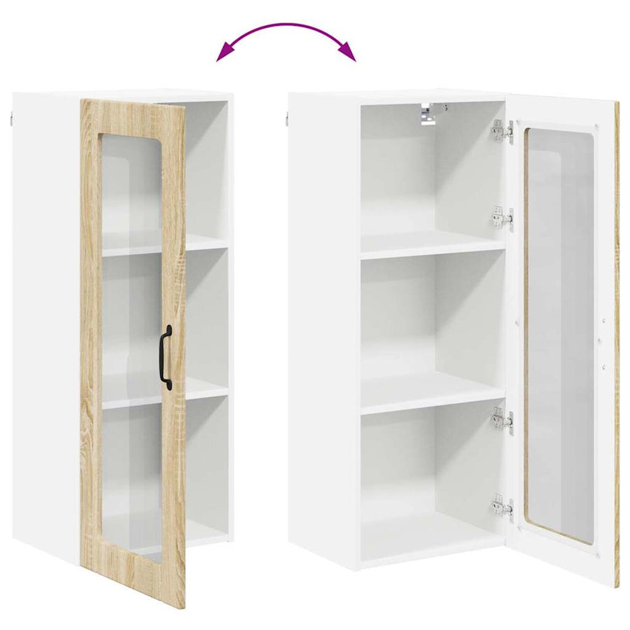 Keukenkast aan de muur met plank Sonoma Eiken 40 x 31 x 100 cm