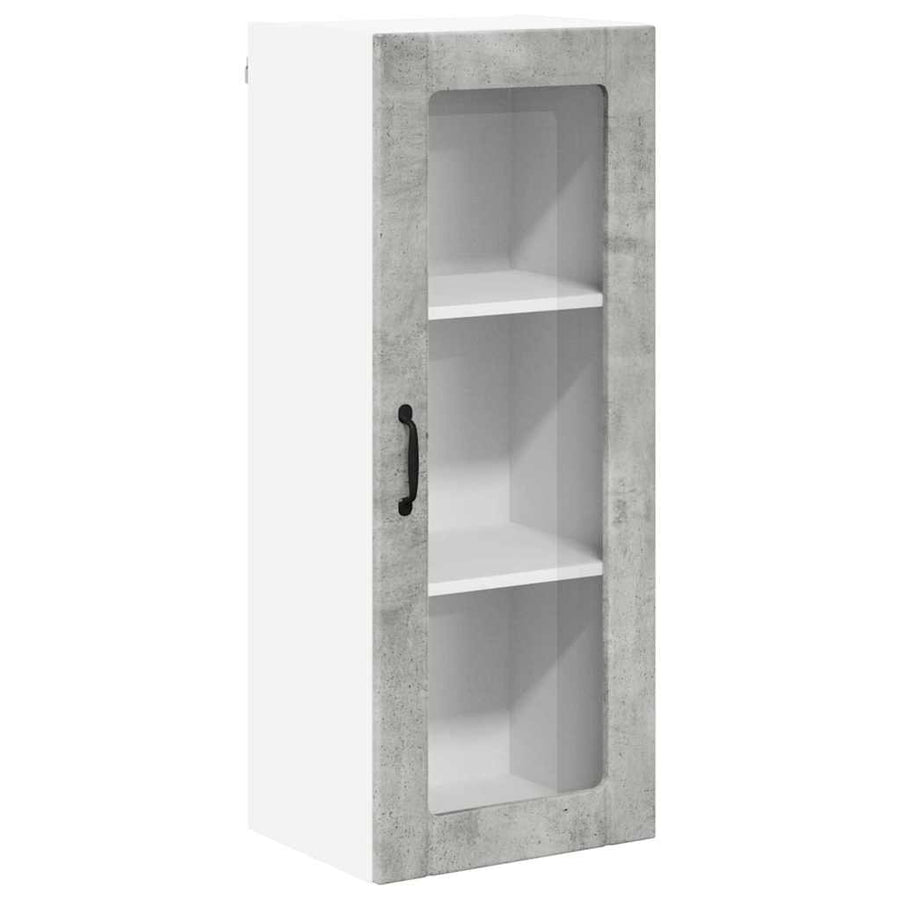 Keukenkast aan de muur met plank Beton Grijs 40 x 31 x 100 cm