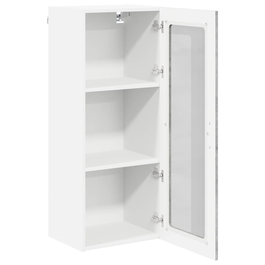 Keukenkast aan de muur met plank Beton Grijs 40 x 31 x 100 cm