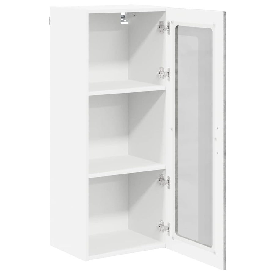 Keukenkast aan de muur met plank Beton Grijs 40 x 31 x 100 cm