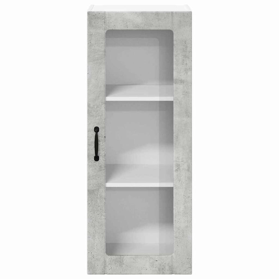 Keukenkast aan de muur met plank Beton Grijs 40 x 31 x 100 cm