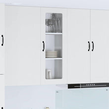 Keukenkast aan de muur met plank Hoogglans wit 40 x 31 x 100 cm