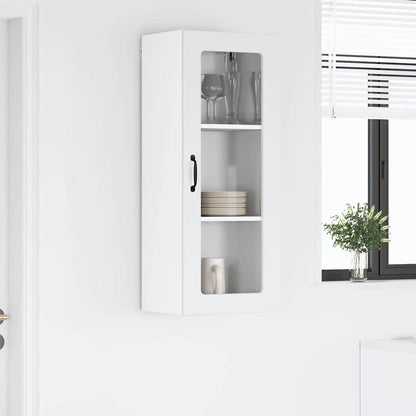 Keukenkast aan de muur met plank Hoogglans wit 40 x 31 x 100 cm
