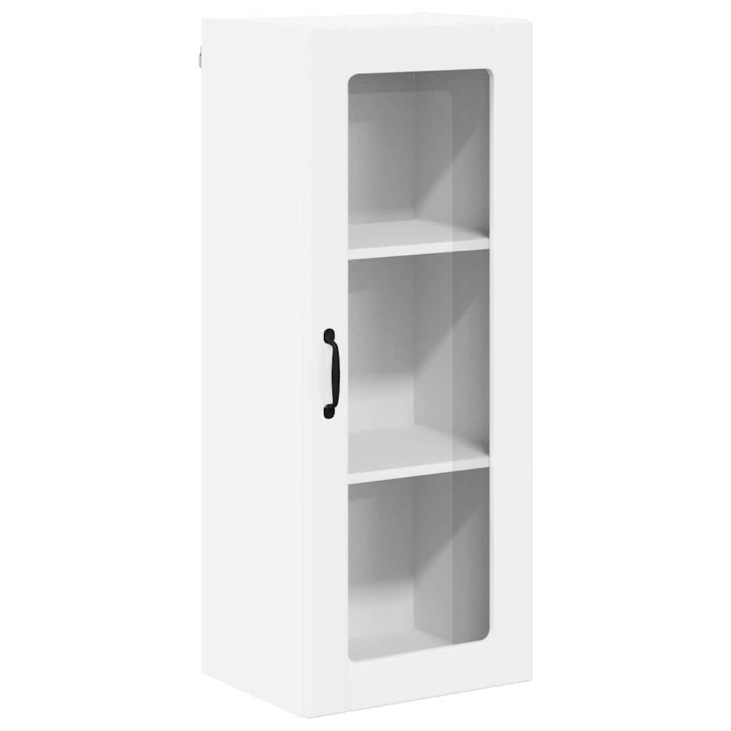 Keukenkast aan de muur met plank Hoogglans wit 40 x 31 x 100 cm