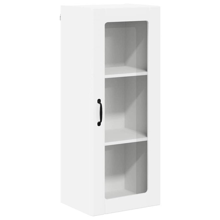 Keukenkast aan de muur met plank Hoogglans wit 40 x 31 x 100 cm