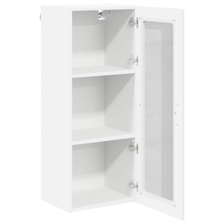 Keukenkast aan de muur met plank Hoogglans wit 40 x 31 x 100 cm