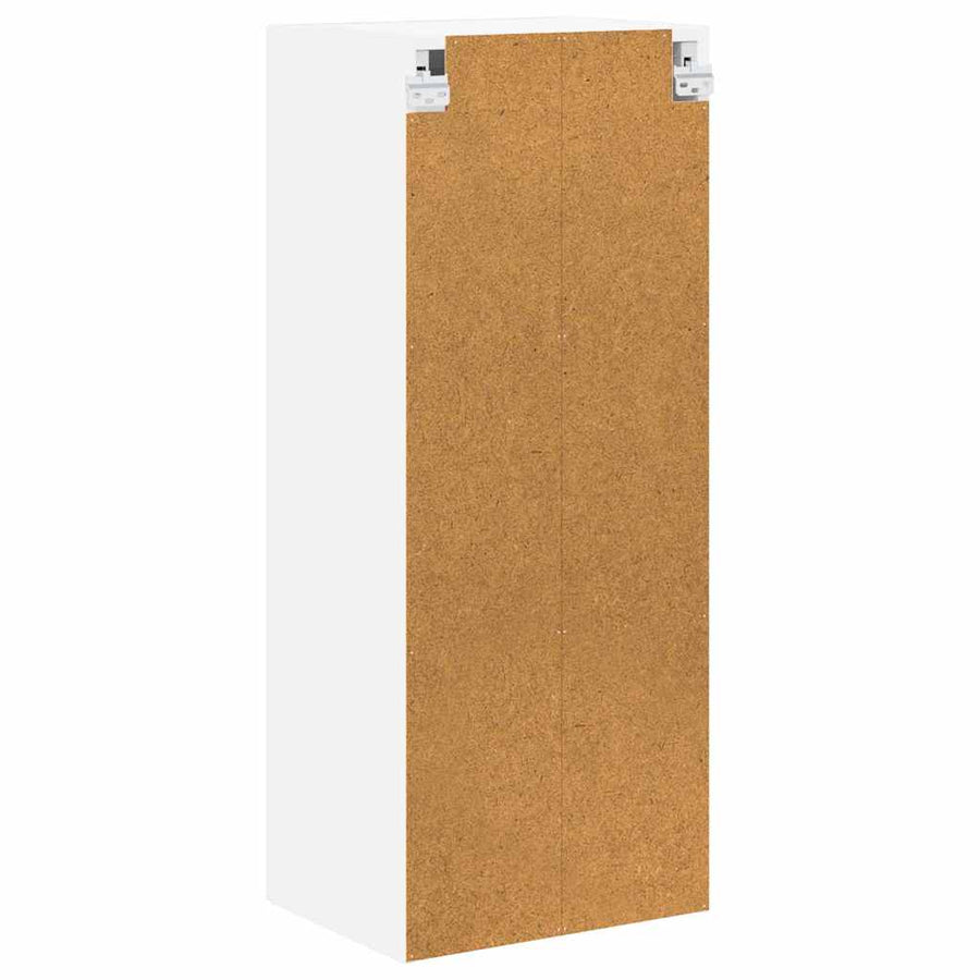 Keukenkast aan de muur met plank Hoogglans wit 40 x 31 x 100 cm