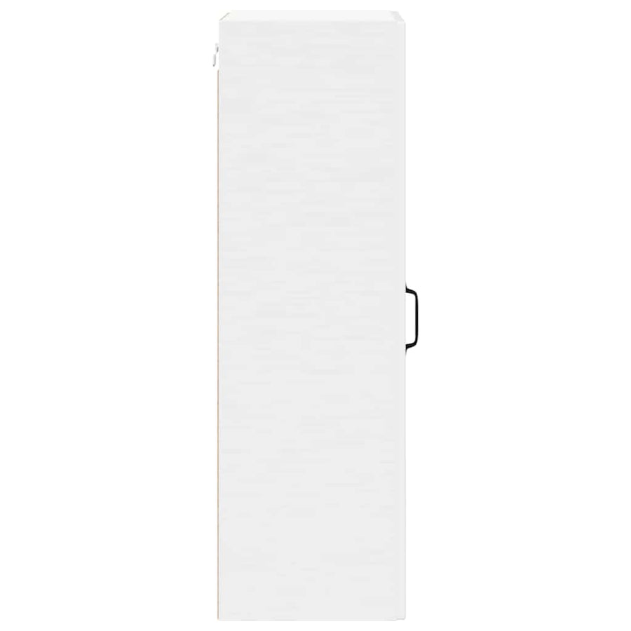 Keukenkast aan de muur met plank Hoogglans wit 40 x 31 x 100 cm