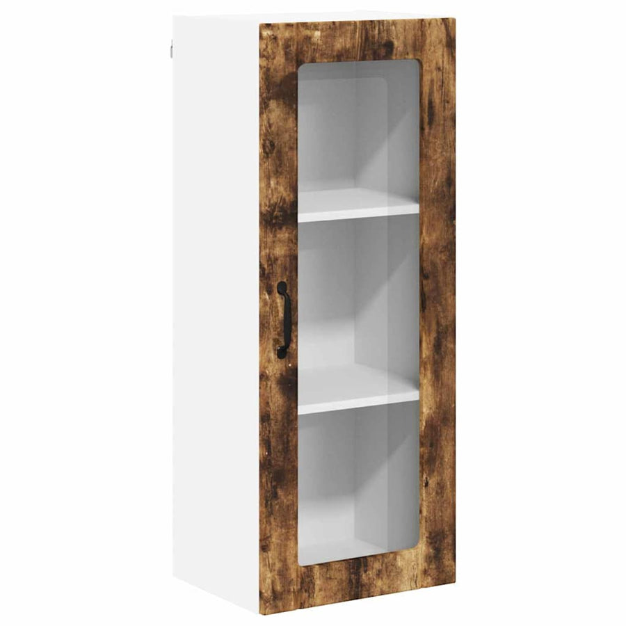 Keukenkast aan de muur met plank Gerookt eiken 40 x 31 x 100 cm