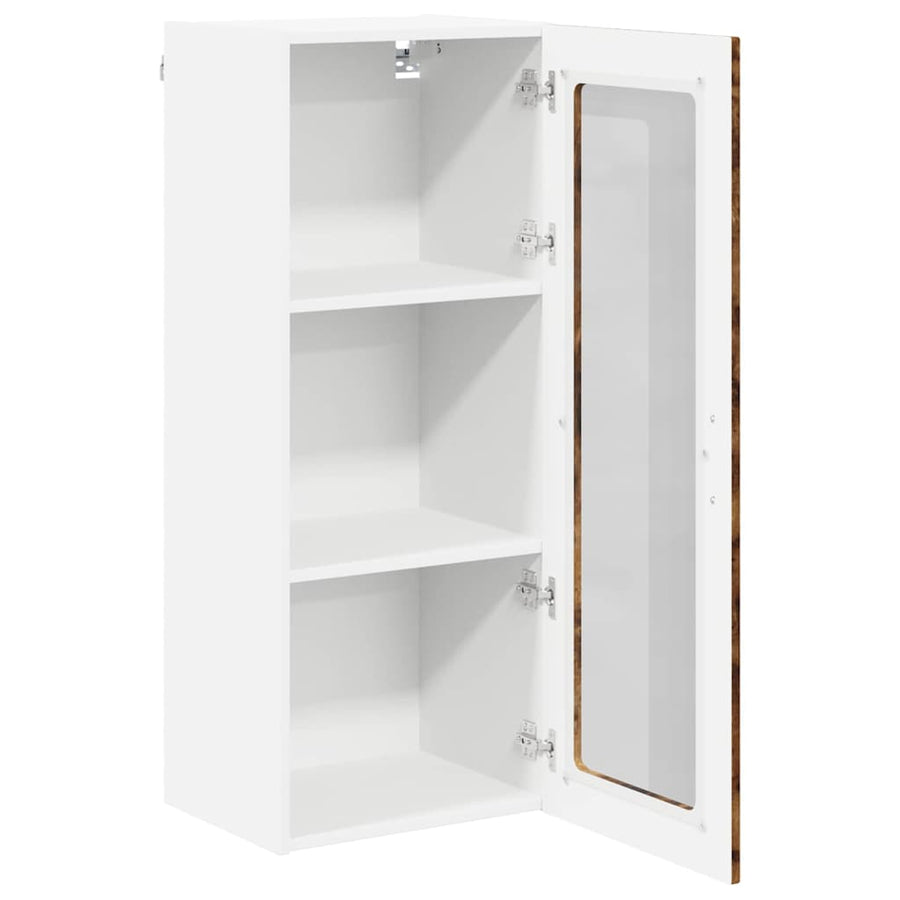 Keukenkast aan de muur met plank Gerookt eiken 40 x 31 x 100 cm