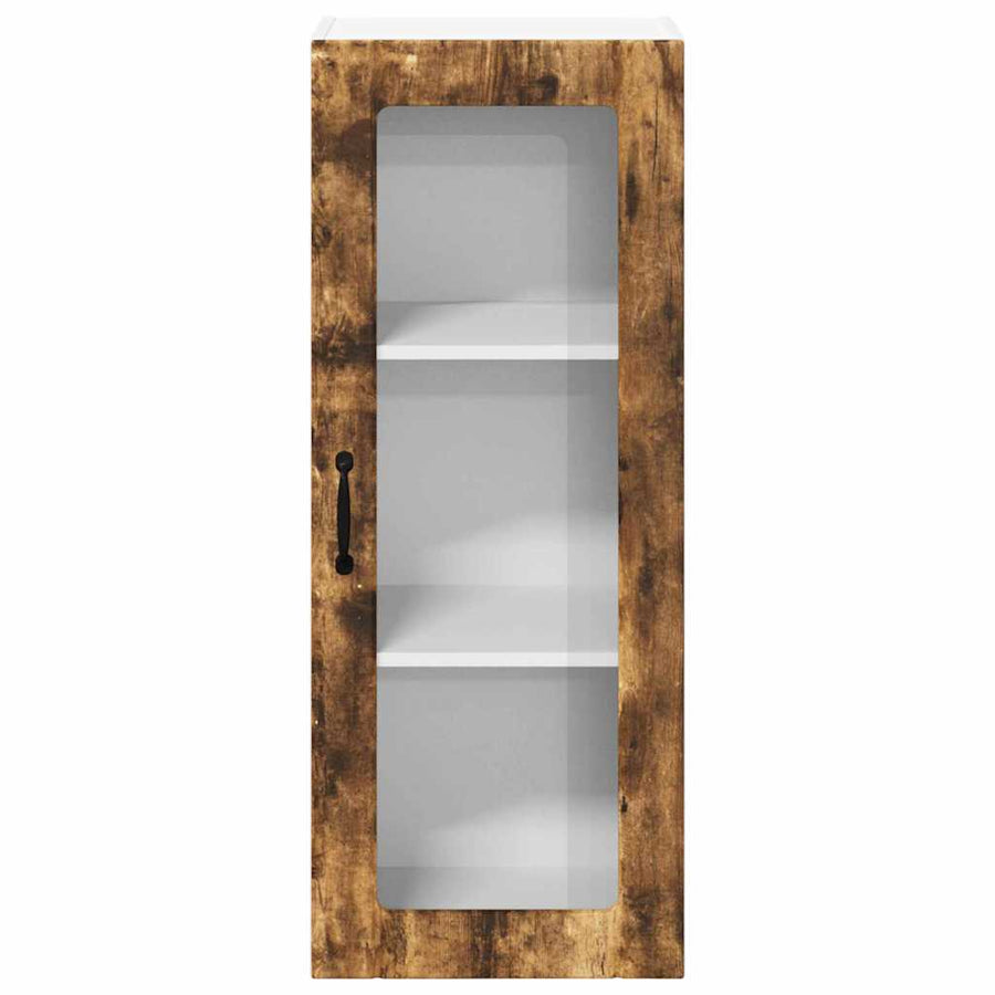 Keukenkast aan de muur met plank Gerookt eiken 40 x 31 x 100 cm