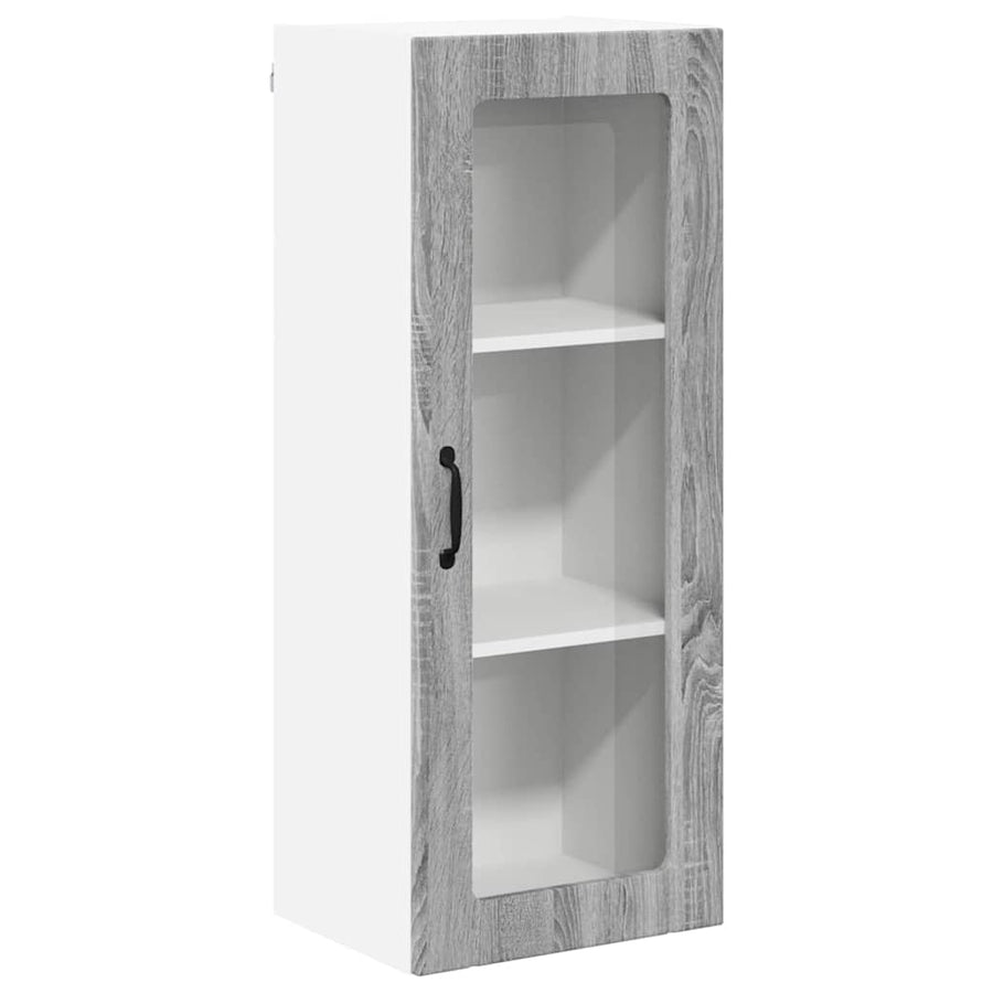 Keukenkast aan de muur met plank Grijs Sonoma 40 x 31 x 100 cm