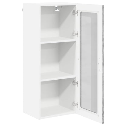 Keukenkast aan de muur met plank Grijs Sonoma 40 x 31 x 100 cm