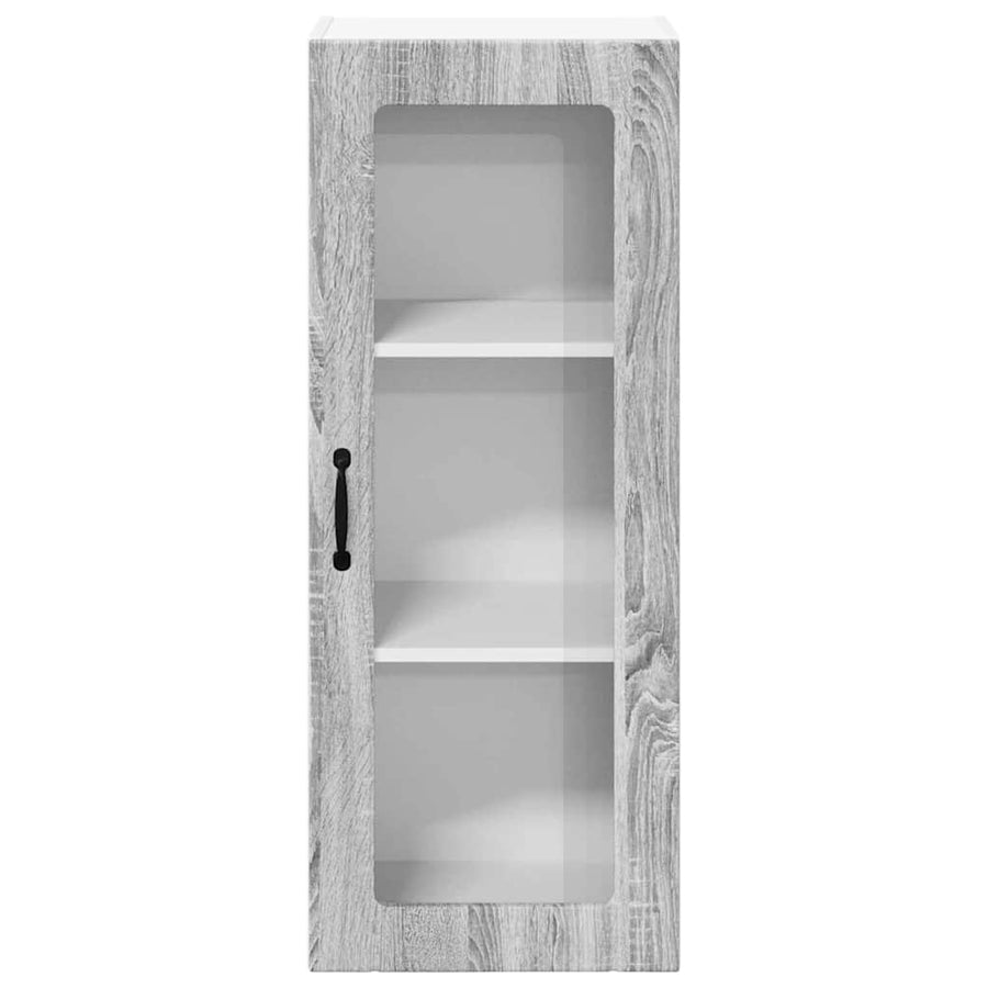 Keukenkast aan de muur met plank Grijs Sonoma 40 x 31 x 100 cm