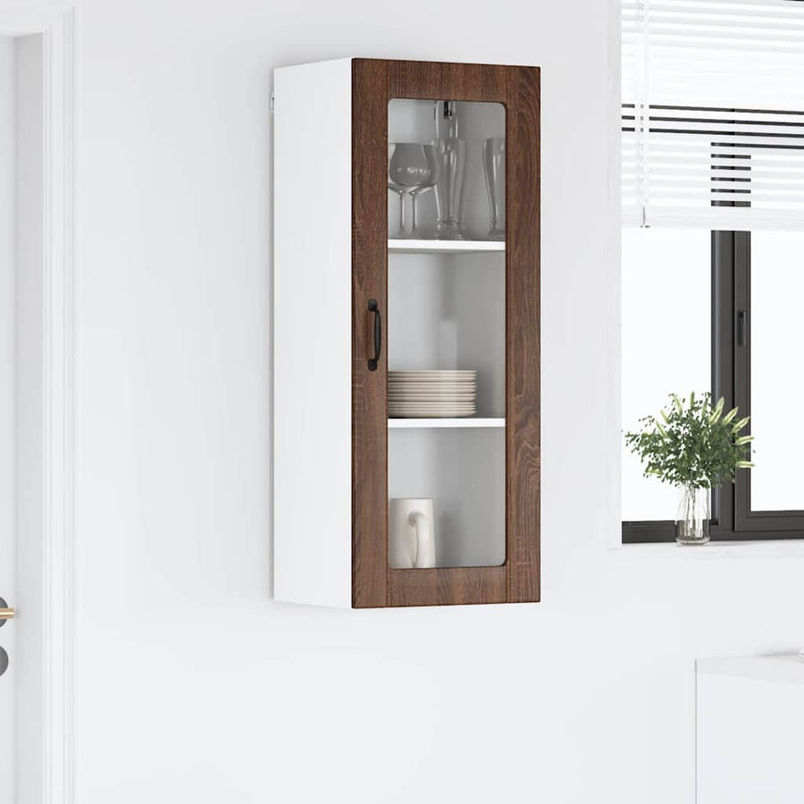 Keukenkast aan de muur met plank Bruin Eiken 40 x 31 x 100 cm