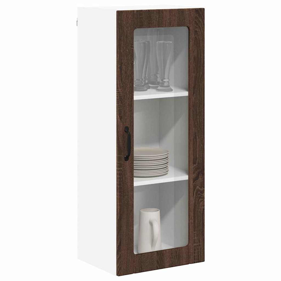 Keukenkast aan de muur met plank Bruin Eiken 40 x 31 x 100 cm