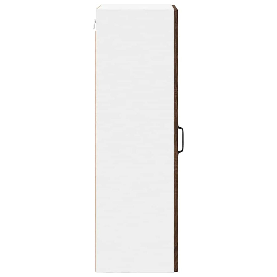 Keukenkast aan de muur met plank Bruin Eiken 40 x 31 x 100 cm