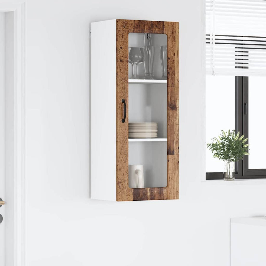 Keukenkast aan de muur Oud Hout 40 x 31 x 100 cm Bewerkt hout