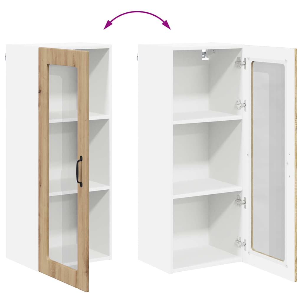 Keukenkast aan de muur met plank Artisan Eiken 40 x 31 x 100 cm