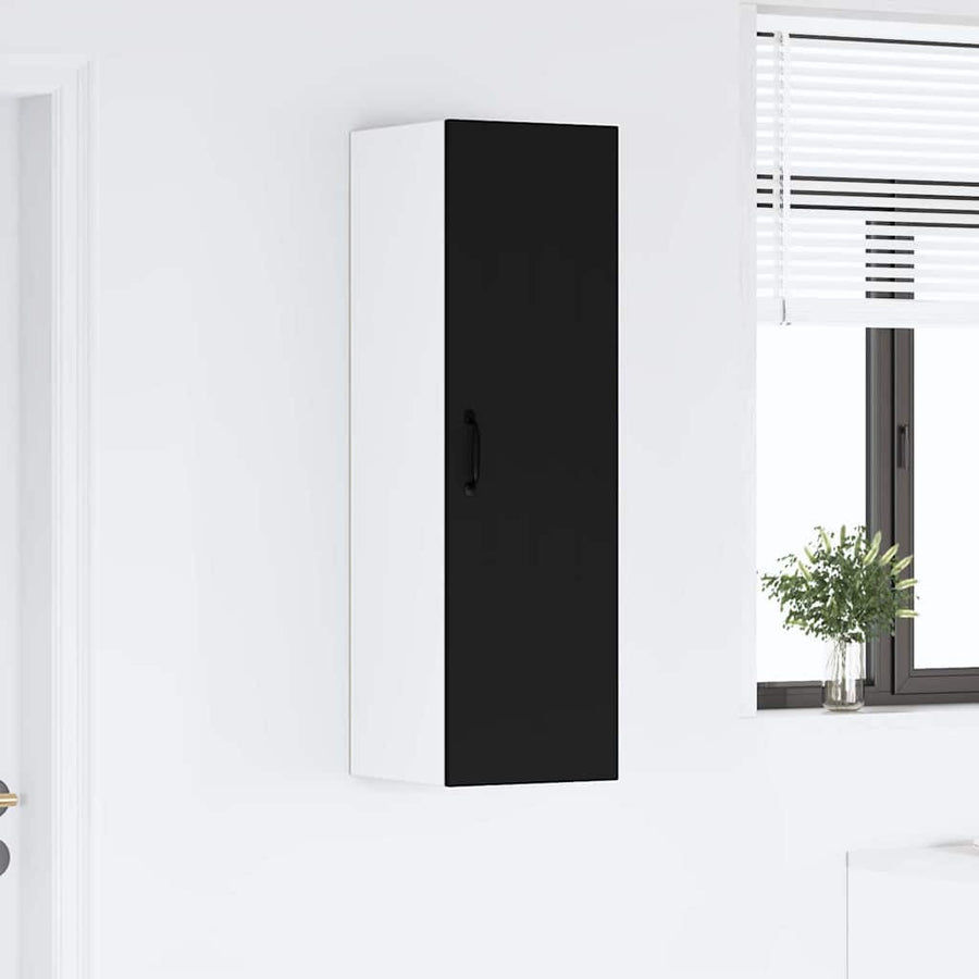 Keukenkast aan de muur Zwart 30 x 31 x 100 cm Bewerkt hout