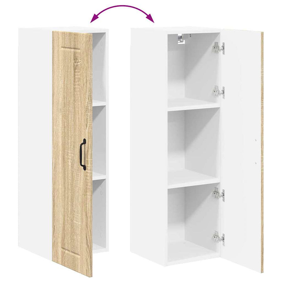 Keukenkast aan de muur met plank Sonoma Eiken 30 x 31 x 100 cm