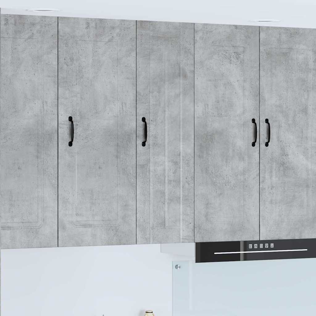 Keukenkast aan de muur met plank Beton Grijs 30 x 31 x 100 cm