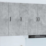 Keukenkast 30x31x100 cm beton grijs bewerkt hout