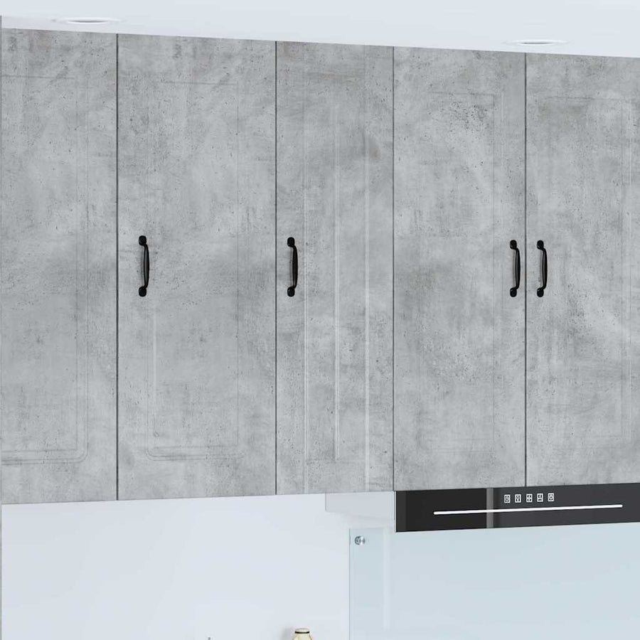 Keukenkast aan de muur met plank Beton Grijs 30 x 31 x 100 cm