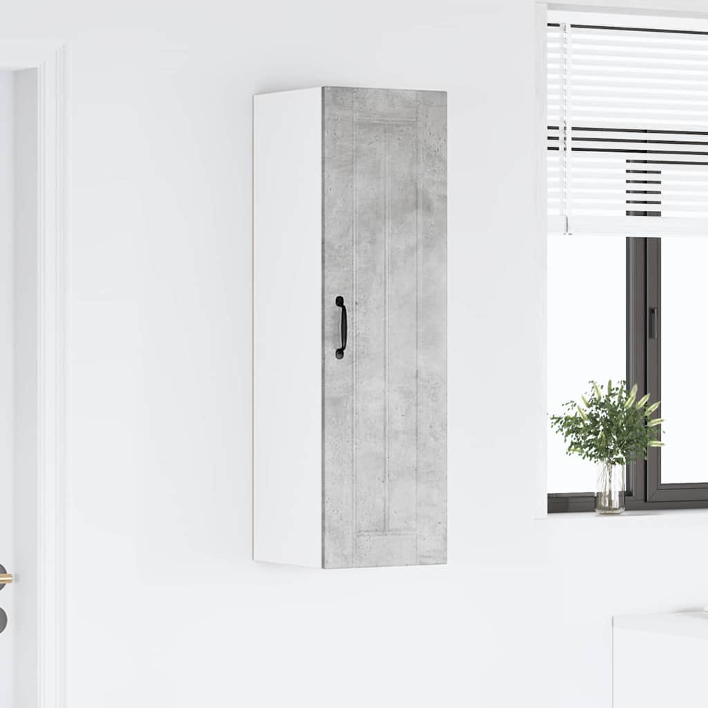 Keukenkast aan de muur met plank Beton Grijs 30 x 31 x 100 cm