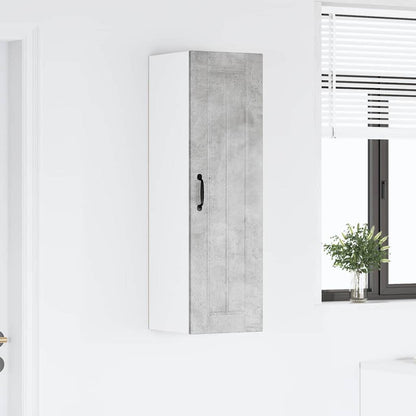 Keukenkast aan de muur met plank Beton Grijs 30 x 31 x 100 cm