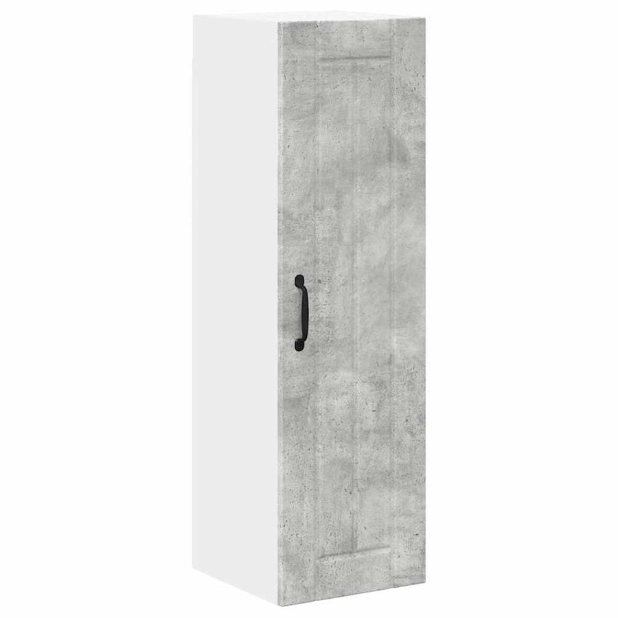 Keukenkast aan de muur met plank Beton Grijs 30 x 31 x 100 cm