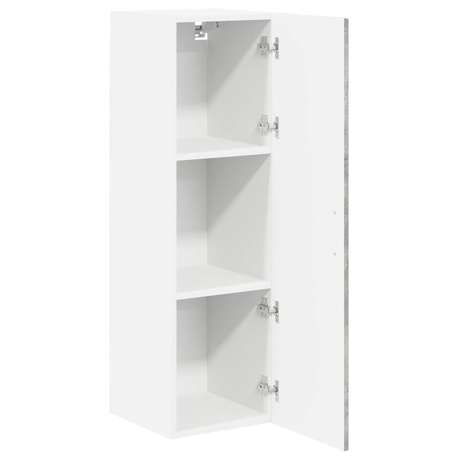 Keukenkast aan de muur met plank Beton Grijs 30 x 31 x 100 cm