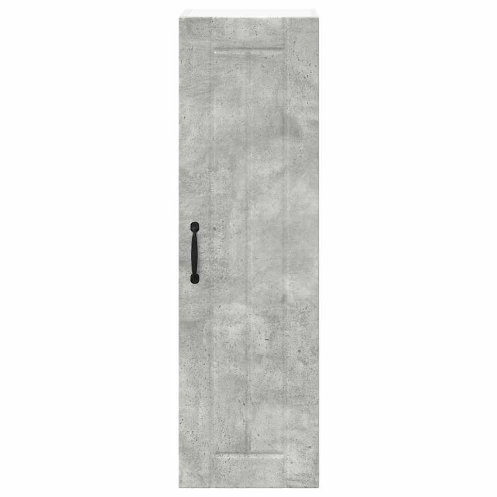 Keukenkast aan de muur met plank Beton Grijs 30 x 31 x 100 cm
