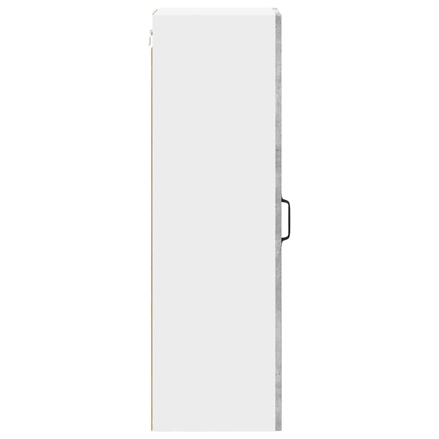 Keukenkast aan de muur met plank Beton Grijs 30 x 31 x 100 cm