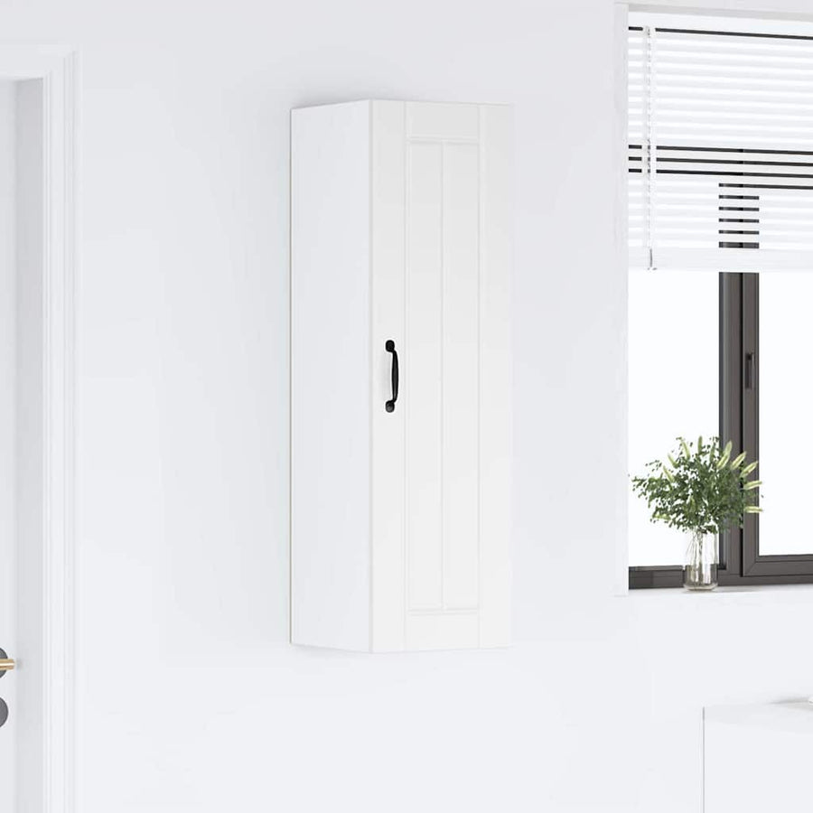 Keukenkast aan de muur met plank Hoogglans wit 30 x 31 x 100 cm