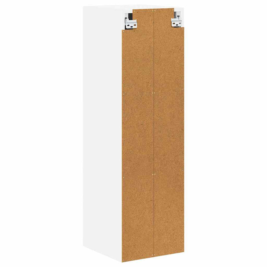 Keukenkast aan de muur met plank Hoogglans wit 30 x 31 x 100 cm